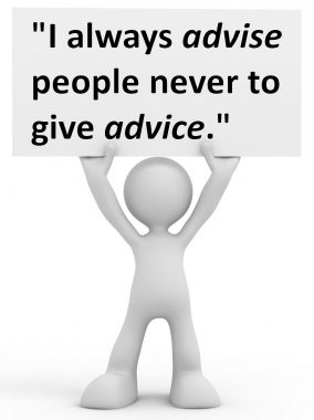 Advice and advise