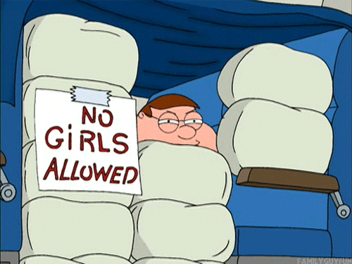 No girls allowed Family Guy
