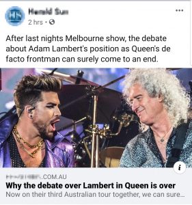 Herald Sun Facebook post