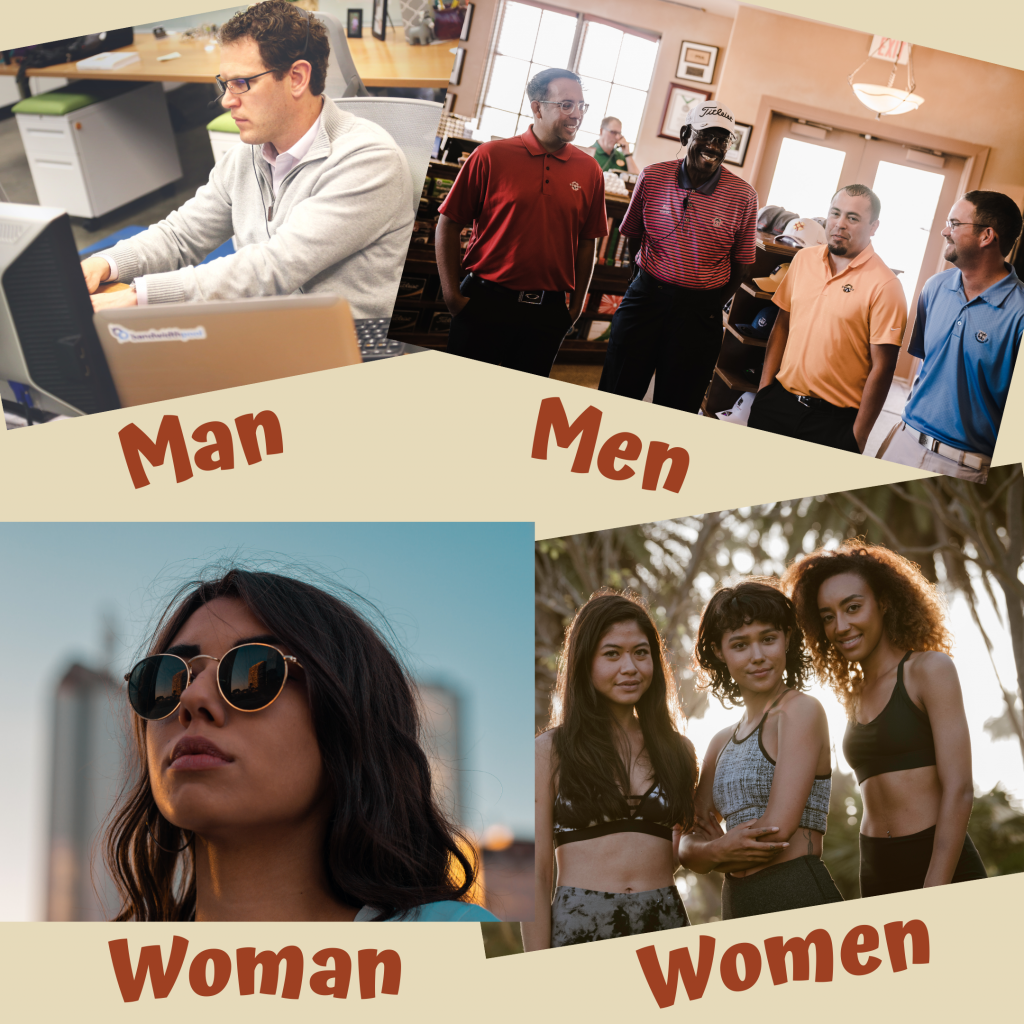 Man-Men-Woman-Women